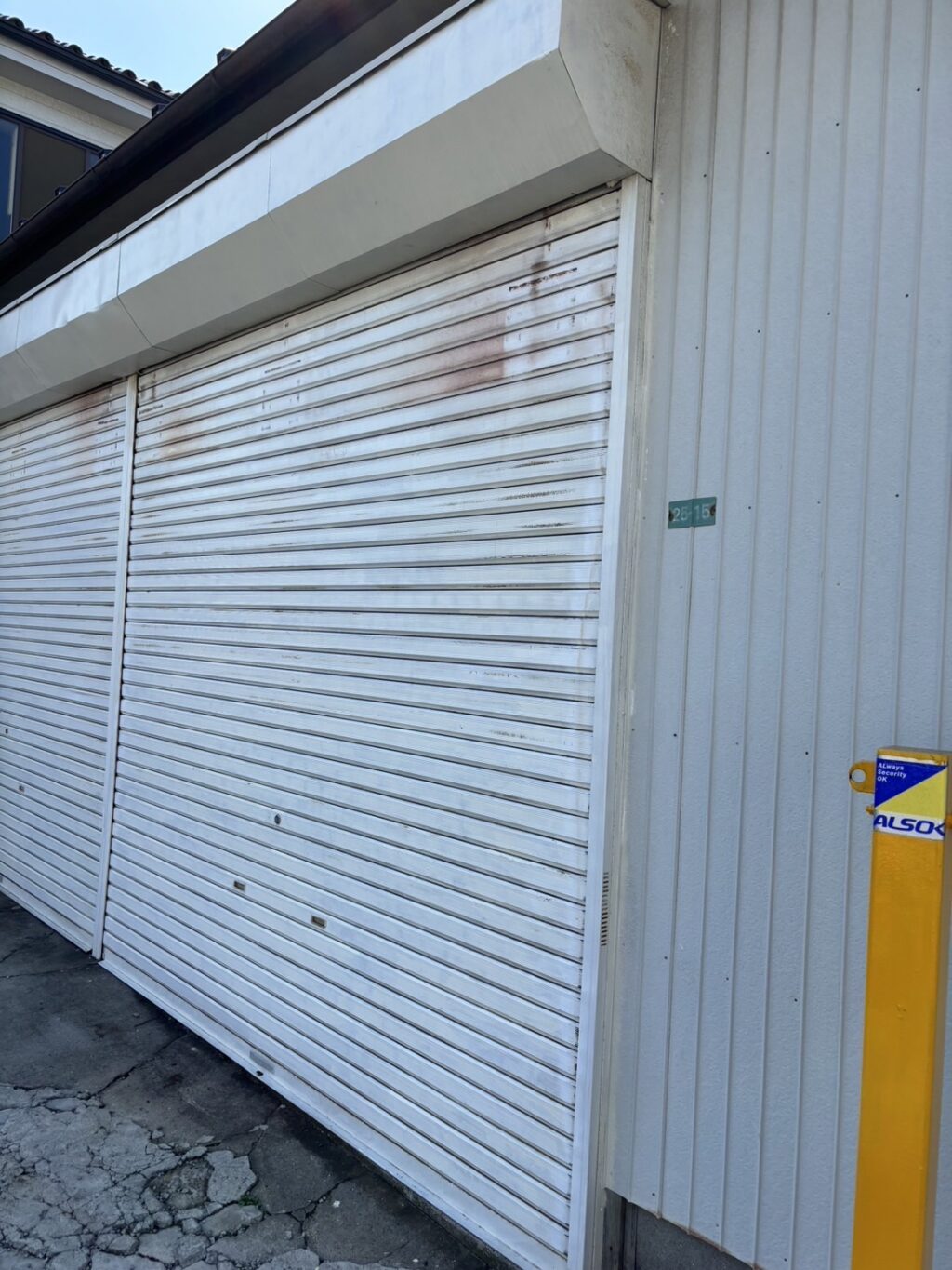 スラットと感知座板、MSS送信機の交換作業の修理事例