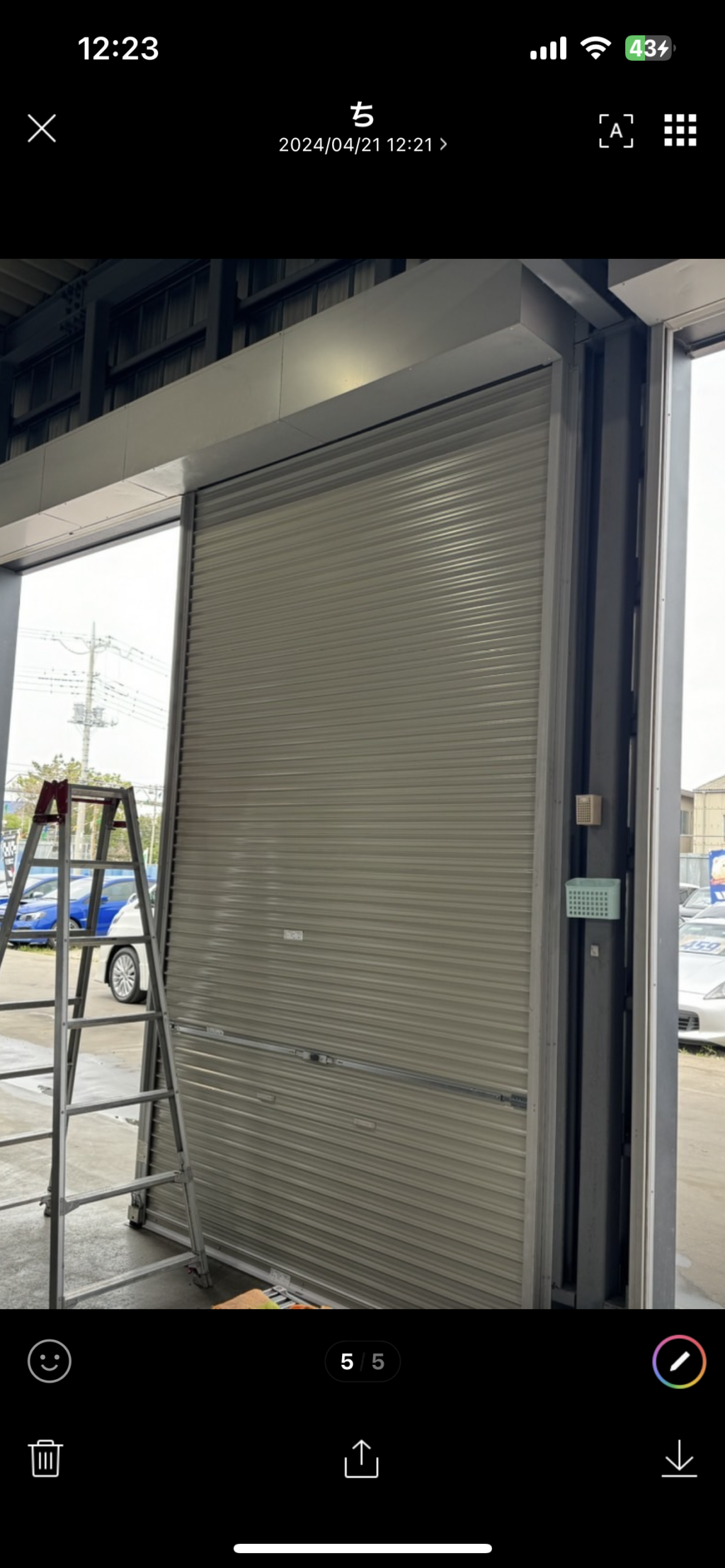 東洋エクステリア製車庫電動シャッターの開閉不良修理の修理事例