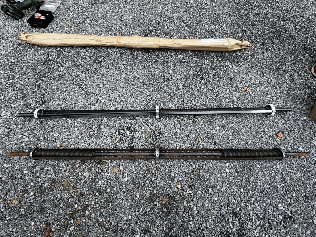 YKK製窓シャッターのスプリングシャフト交換の修理事例