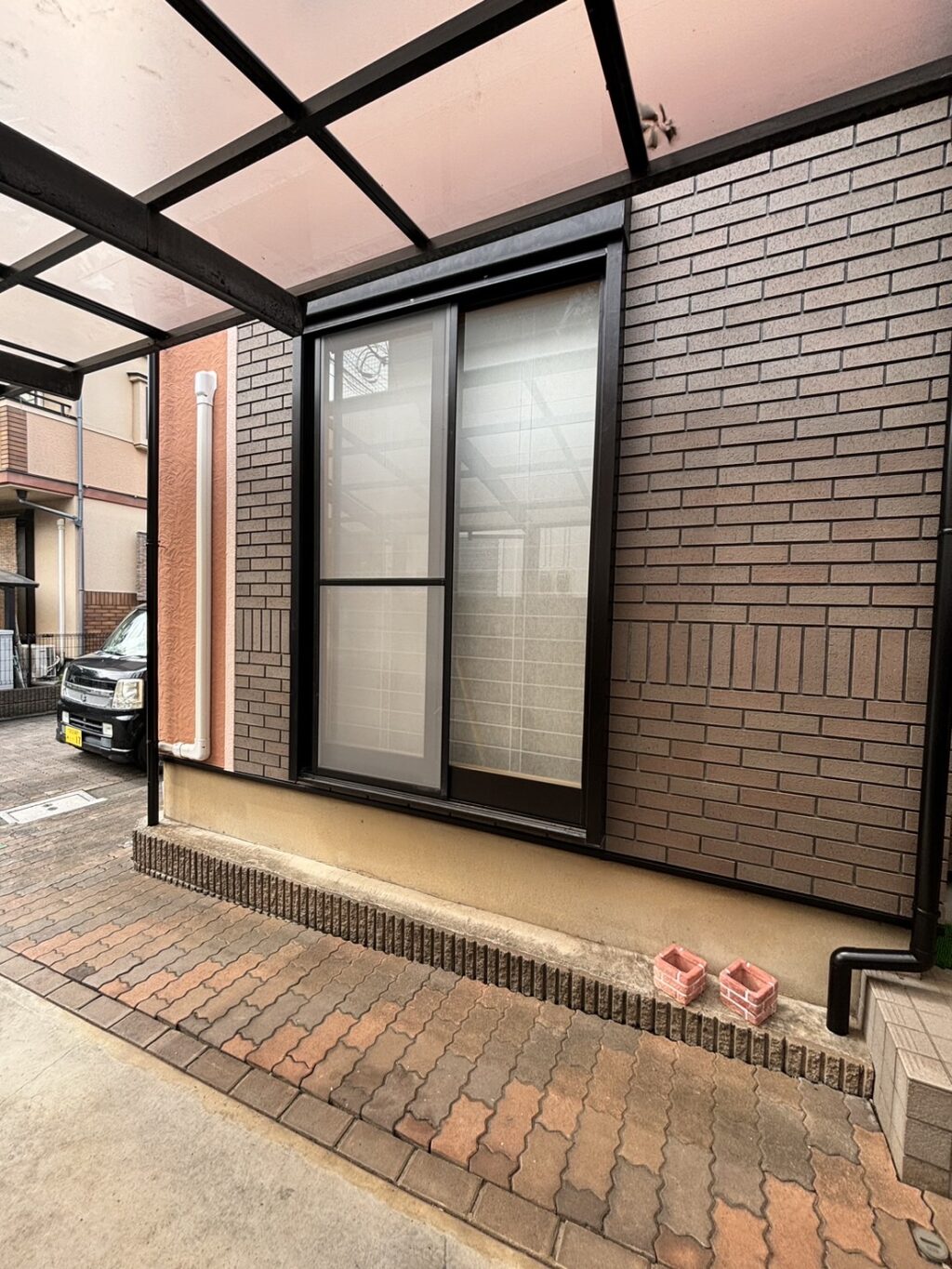 トステム製窓電動シャッターの巻き込み調整の修理事例