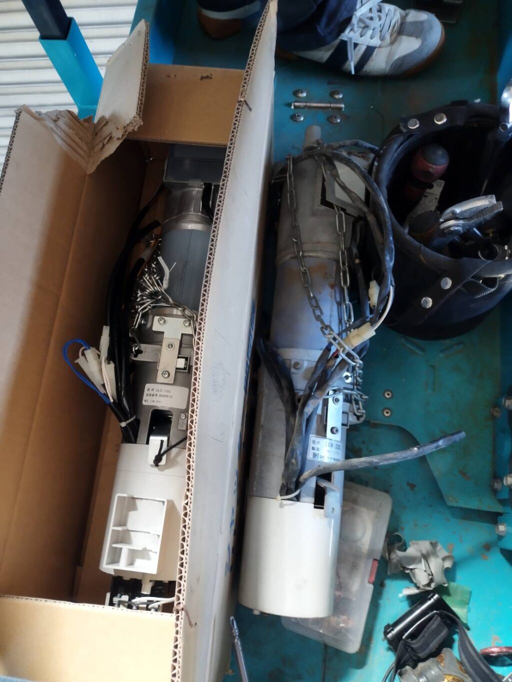 三和製倉庫シャッター5基の大規模修繕工事の修理事例