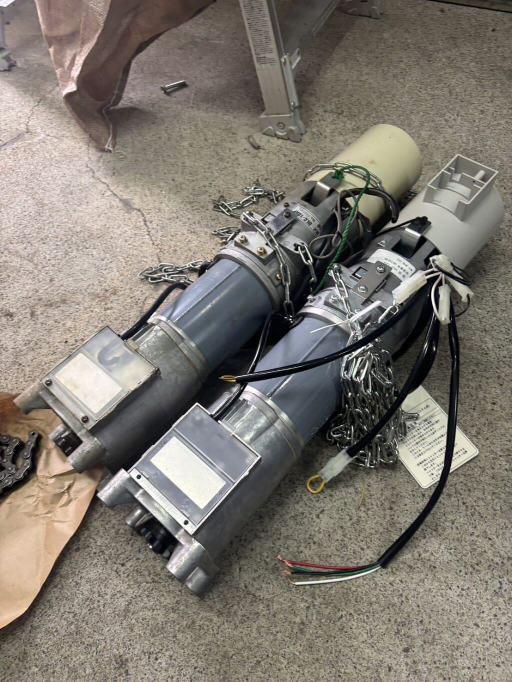 三和シャッター SG1014RCの開閉機交換の修理事例