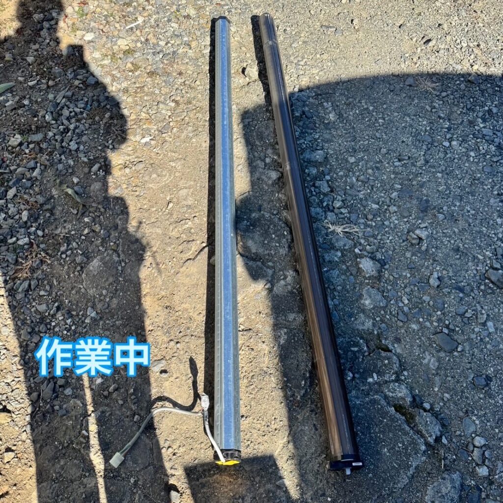 三和製車庫電動シャッターの開閉機交換の修理事例