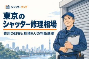 東京のシャッター修理相場は？費用の目安と、見積もりの判断基準